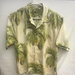 Tropical Palm Print Men's Shirt